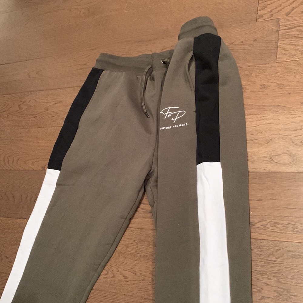 Color block Drawstring Sweatpants - Picture 5 of 7